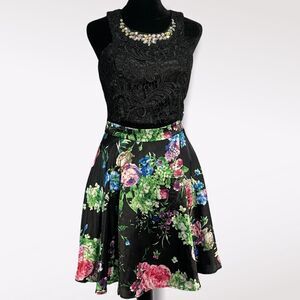 Masquerade Formal Skirt Set Women's 5 Juniors Crop Top 2 Piece Prom Wedding Glam